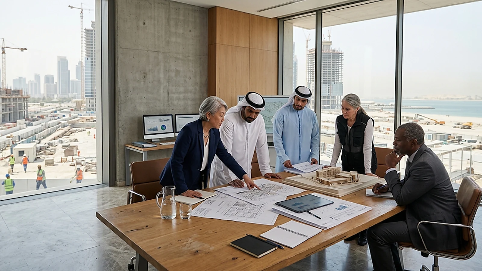 Connected city and infrastructure networks representing Professioneers Group's international presence