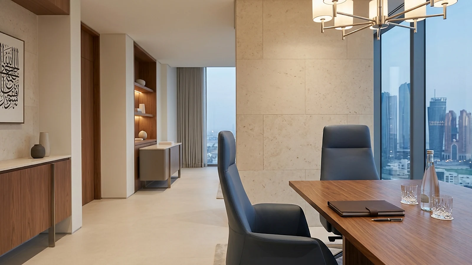 Private professional meeting room prepared for a confidential conversation